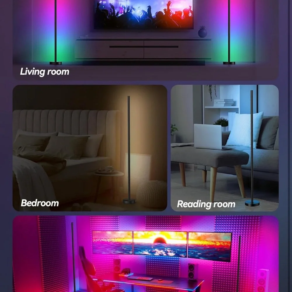 NWT LED Corner Lamp with App and Remote Control